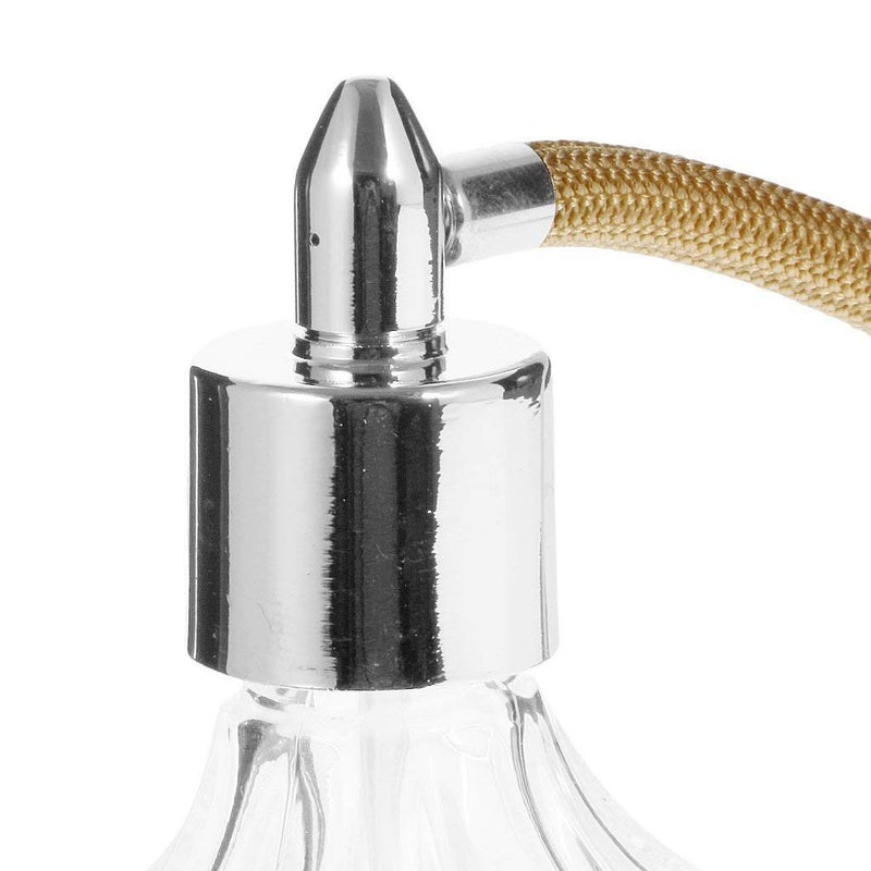 Topxome 100ml Clear Crystal Vintage Style Perfume Bottle Gold Long Spray Tassels Atomizer Pump Refillable Glass Bottles Lady Makeup Tool - Image 5